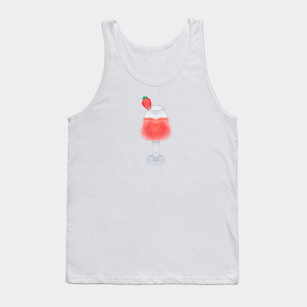 Strawberry Juice Lover Tank Top by Aisiiyan